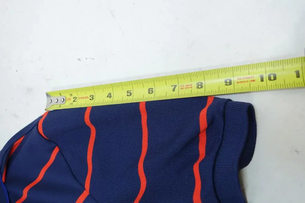 Ralph Lauren RLX Polo Shirt Mens XL Blue Stripe Golf Short Sleeve Stretch Knit